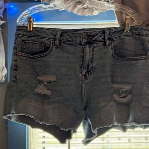 Marley mid rise destructed cuff short sz 14 w/3” inseam. By far most comfy pair